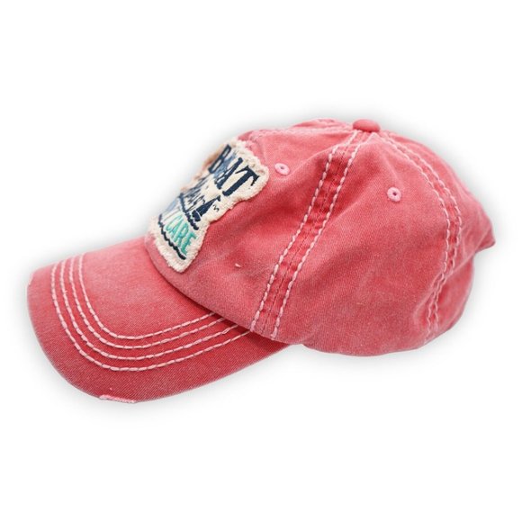Kbethos Vintage Pink Distressed Baseball Hat Adjustable‎ Back - Picture 2 of 7